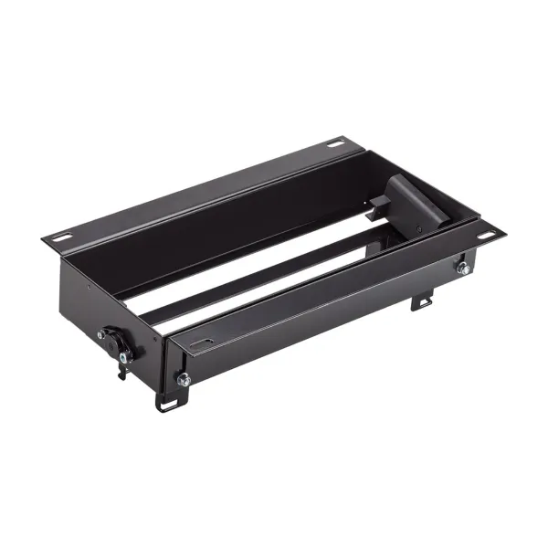 Rėmas be dangtelio TOP FRAME M 4 dalių rozečių blokui, juodas