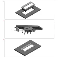 TOP FRAME UT 4-way without flap housing black