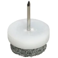 Furniture glide, height 10mm, felt, for knocking in