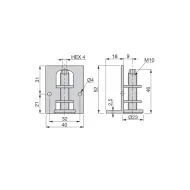 Leveler M10 H48mm