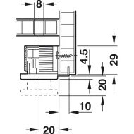 Atrama reguliuojama su tvirtinimu H50mm, Ø32mm,
