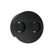 TWIST 2 2xCEE7/3 L2m black round