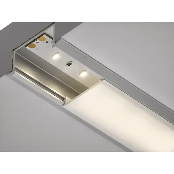 Profile for recess mounting, Häfele Loox5 profile 1107 for 5mm LED strip lights