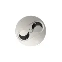 TWIST 2, 1xCEE7/3 1xUSB A/C 22W L2m stainless steel look round