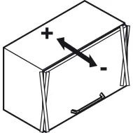 Lid stay/flap stay, Häfele Duo standard, individual fitting