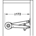 Screw-on bracket, For Duo standard/forte flap fitting