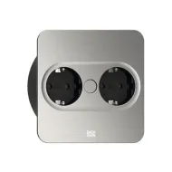 TWIST 2 2xCEE7/3 L2m stainless steel angular
