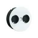 TWIST 2xCEE7/3 L2m cable white 30GE semi matt