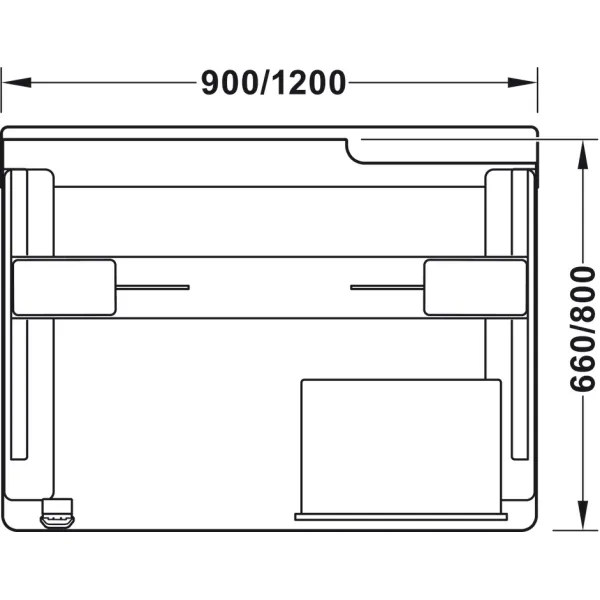 Desktop, Häfele JobTisch for home office workplaces
