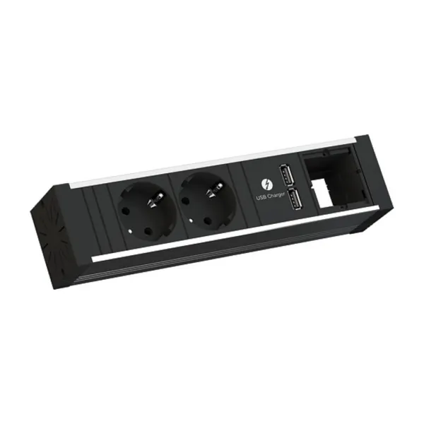 VENID 2xCEE7/3 1xUSB Charger 1xCM L0.2m GST18