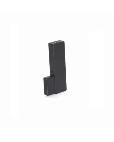 End support for 30x10mm rectangular tube, white