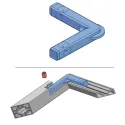 Joint CUBE to connect profiles 45°
