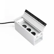 Power distributing unit 3002 2xSchuko, double USB charger, matte white, cable L2000mm