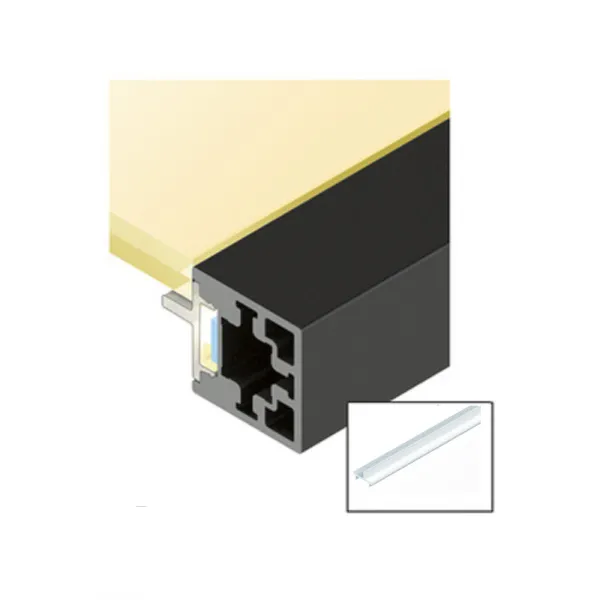 Diffuser LED for glass shelves for CUBE profile L3000mm transparent