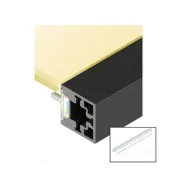 Šviesos filtras LED stiklo lentynai CUBE profiliui L3000mm, skaidri