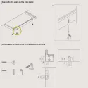 Shelf supports for aluminium shelf