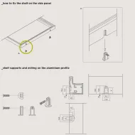 Shelf supports for aluminium shelf