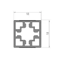 Profilis CUBE bazinis L3000mm, juoda anoduotas
