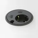 POWER DOT 1x220V, 2xUSB connections, 1 cable through, cable L1500mm, black