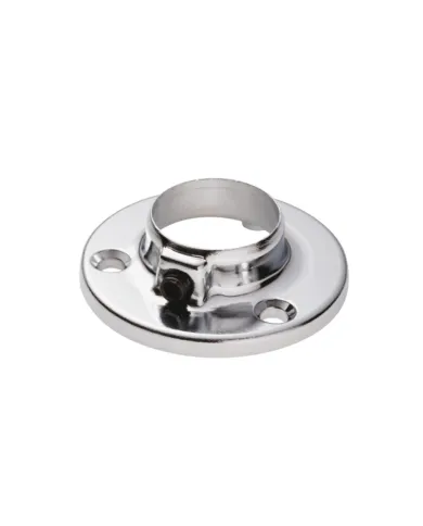 End support for Ø25mm tube black