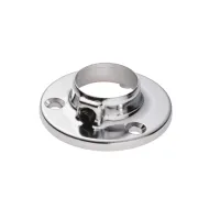 End support for Ø25mm tube black