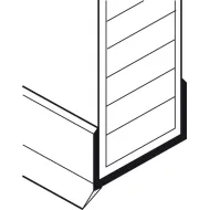 Plinth profile, with sealing lip