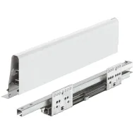Drawer side runner system, Häfele Matrix Box S35, drawer side height L120mm, load bearing capacity 35kg