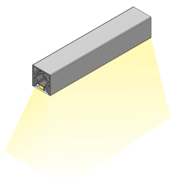 Profile CUBE base LED L3000mm aluminum anodized