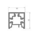 Profilis CUBE bazinis LED L3000mm, aliuminis anoduotas