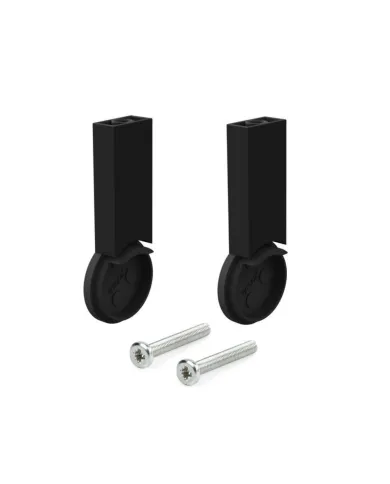Support for Ø28mm tube with cover cap black