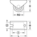 Ratukas stacionarus H33mm, 25kg kietas