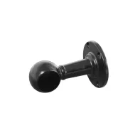 End support for Ø25mm tube black
