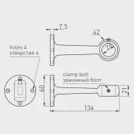 Support for Ø25mm tube