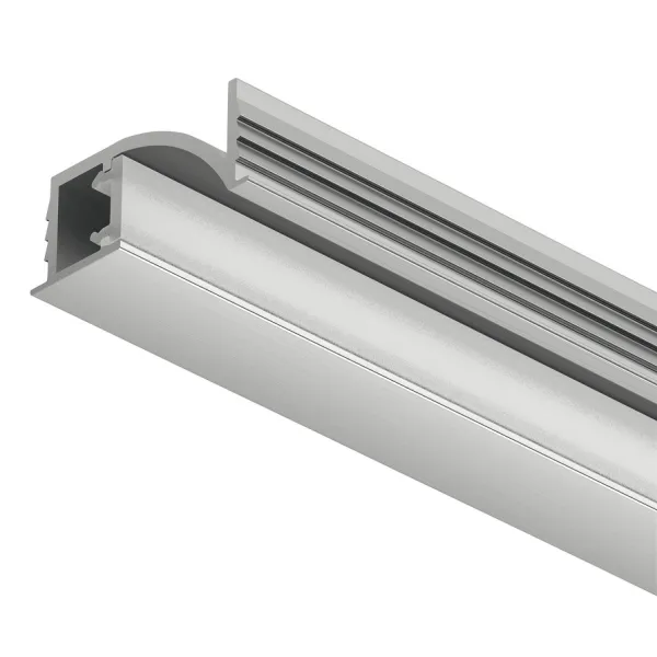 Profilis LED frezuojamas 1107 aliuminis L3000mm, matinis chromas