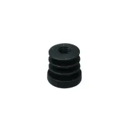 Tube end plug for tube Ø25mm internal, plastic, black