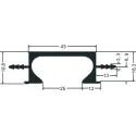 Aluminum handle profile L3500mm