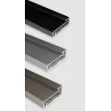 Profilis rėmeliui 04S, L3500mm, aliuminis anoduotas, nerūdijantis plienas