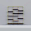 Tube Ø16mm L5000mm brushed brass No16