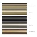 End plug for tube Ø16mm brushed brass No16
