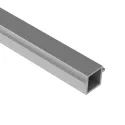 Profile iQube 16x16mm with 2 brackets L3500mm black