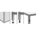 Profilis iQube 22x22mm, su 2 laikikliais L3500mm, juoda