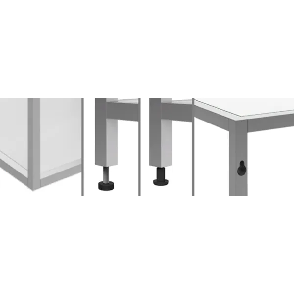 Profilis iQube 22x22mm, su 2 laikikliais L3500mm, juoda