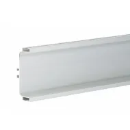 Profilis aliuminis dvigubas stalčiui horiz L4200mm, baltas RAL901