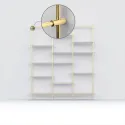 CROSS connector with invisible fixation for Ø16mm tube L68mm polished brass No16