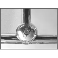 Connector for glass, T-shaped