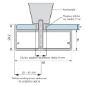 Profilis rėmeliui 11, klijuojamam stiklui, L3500mm, aliuminis anoduotas, juoda