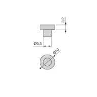 Suction cup for glass Ø10mm