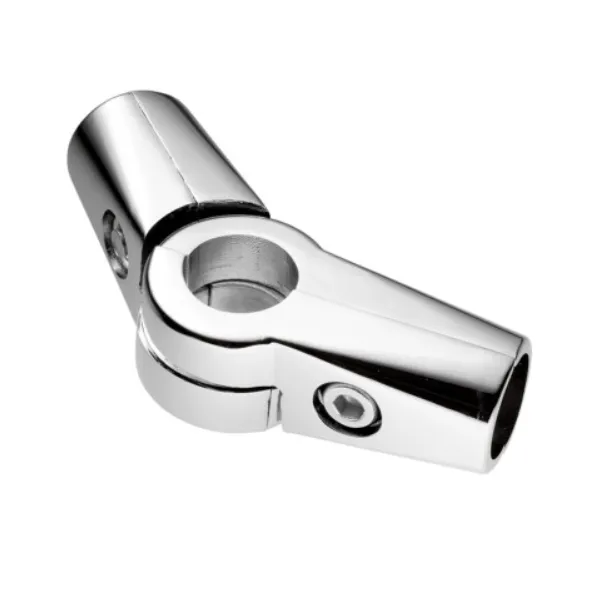 2-way connector, adjustable angle, for Ø25mm tube, black