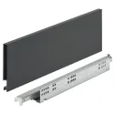 Stalčių šonai Matrix Box Slim A Synchro, H128mm, L270mm, 30kg, švelnaus uždarymo, antracitas