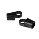 2-way connector, adjustable angle, for Ø25mm tube, black